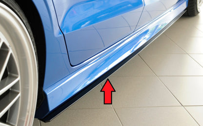 Audi A3 (8V) Rieger Seitenschwelleransatz für S-Line-Schweller / S3-Schweller rechts, ABS, für Fzg. mit S-Line Exterieur, 
inkl. Montagezubehör, Gutachten
