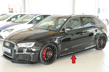 Audi RS3 (8V) Rieger Seitenschwelleransatz links, für orig. Seitenschweller, ABS, 
inkl. Montagezubehör, Gutachten