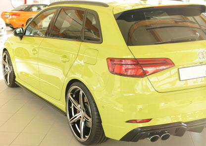 Audi A3 (8V) Rieger Seitenschwelleransatz für S-Line-Schweller / S3-Schweller links, für orig. Seitenschweller, ABS, für Fzg. mit S-Line Exterieur, 
inkl. Montagezubehör, Gutachten