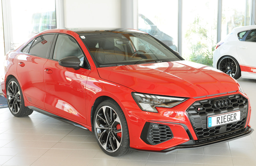 Audi A3 (GY) Rieger Spoilerschwert für orig. Frontschürze, ABS, für Fzg. mit S-Line Exterieur, 
inkl. Montagezubehör, ABE