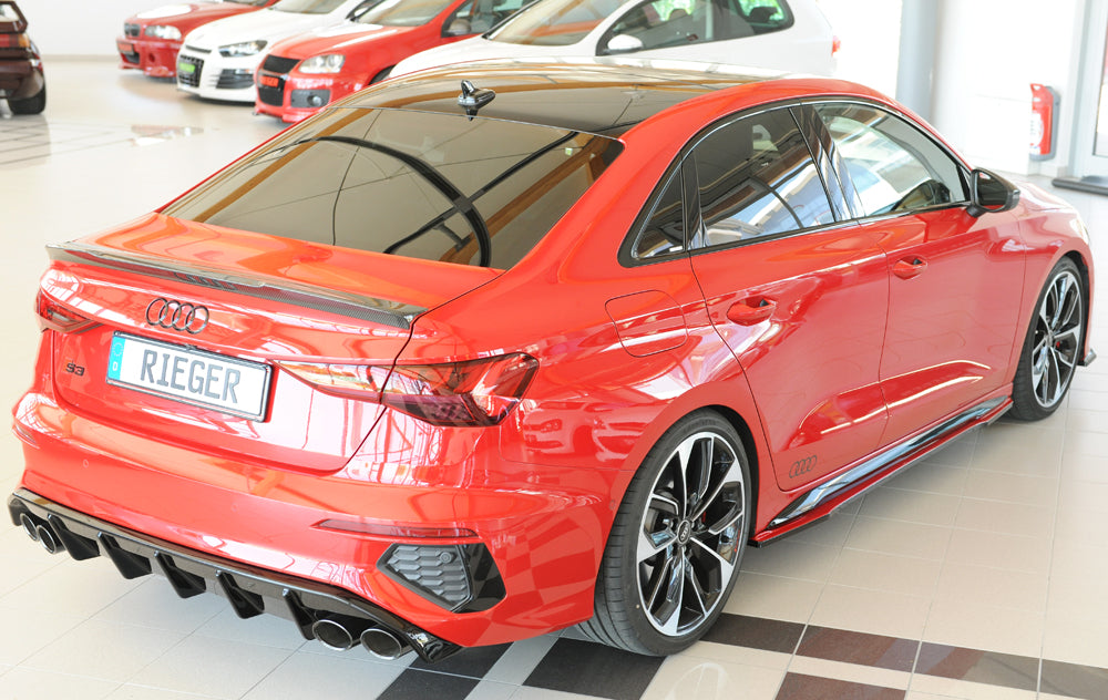 Audi A3 (GY) Rieger Seitenschwelleransatz links, für orig. Seitenschweller, ABS, für Fzg. mit S-Line Exterieur, 
inkl. Mon...