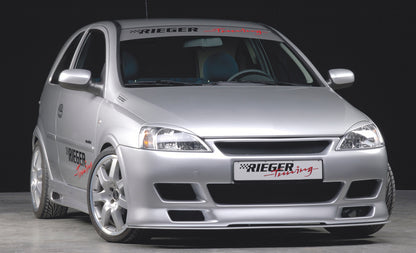 Opel Corsa C Rieger Spoilerstoßstange   auch passend an Faceliftmodellen ABS, 
inkl. Alugitter, Gutachten, Montagezubehör