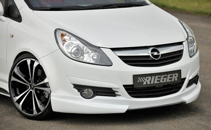 Opel Corsa D Rieger Spoilerlippe  ABS, 
inkl. Montagezubehör, ABE
