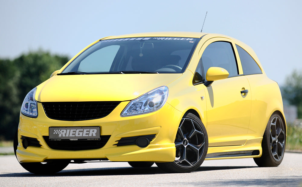 Opel Corsa D Rieger Spoilerlippe  ABS, 
inkl. Montagezubehör, ABE