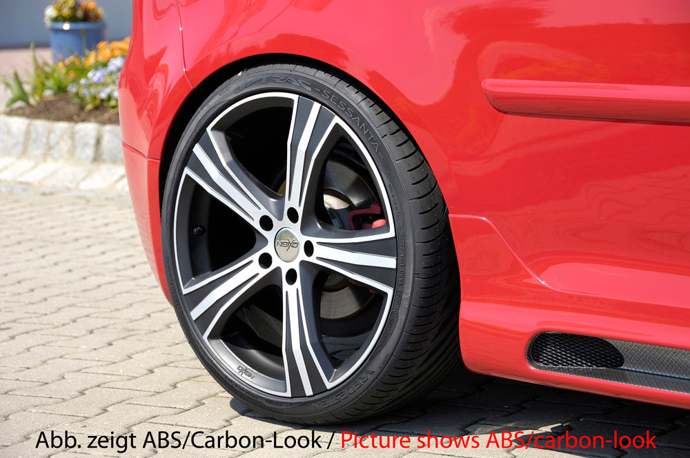 VW Golf 5 Rieger Seitenschweller   -> nur für GTI rechts, mit Schacht, mit Ausschnitt, ABS, 
Alugitter, Gutachten, Montagezubehör