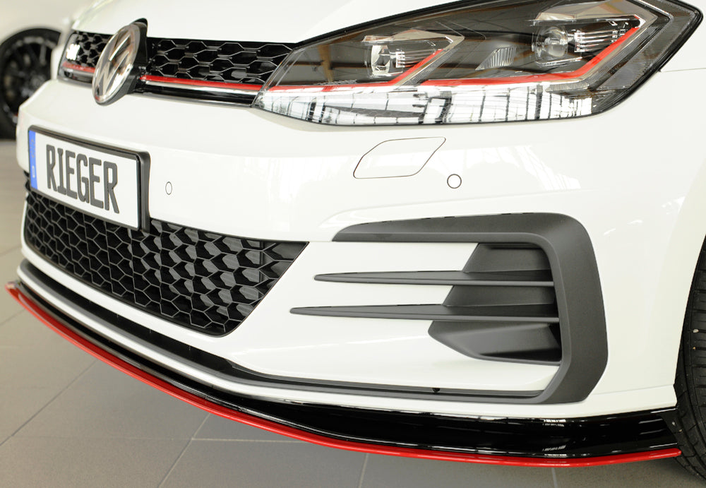 VW Golf 7 GTI-TCR Rieger Spoilerschwert nur für GTI - TCR für orig. Frontschürze für orig. Frontschürze, ABS, 
inkl. Montagezubehör, ABE