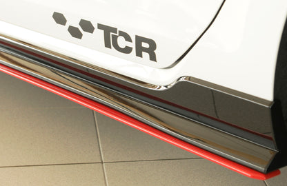 VW Golf 7 GTI-TCR Rieger Seitenschwelleransatz für orig. GTI-TCR - Seitenschweller links, für orig. Seitenschweller, ABS, 
inkl. Montagezubehör, Gutachten