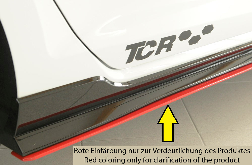 VW Golf 7 GTI-TCR Rieger Seitenschwelleransatz für orig. GTI-TCR - Seitenschweller rechts, für orig. Seitenschweller, ABS, 
inkl. Montagezubehör, Gutachten