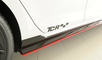 VW Golf 7 GTI-TCR Rieger Seitenschwelleransatz für orig. GTI-TCR - Seitenschweller rechts, für orig. Seitenschweller, ABS, 
inkl. Montagezubehör, Gutachten