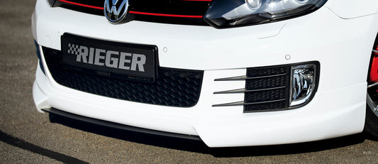 VW Golf 6 GTD Rieger Spoilerschwert für Spoilerlippe 59520/59525 mittig, für Spoilerlippe, ABS, 
inkl. Montagezubehör