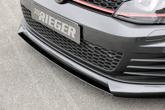 VW Golf 7 GTD Rieger Spoilerschwert für Spoilerlippe 59560 mittig, für Spoilerlippe, ABS, 
inkl. Montagezubehör, ABE