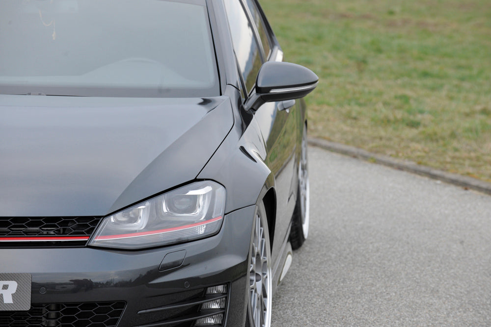 VW Golf 7 Rieger Kotflügel für extreme Tieferlegung ca. 30mm breiter als orig Kotflügel rechts, ABS, 
inkl. Montagezubehör, Gutachten