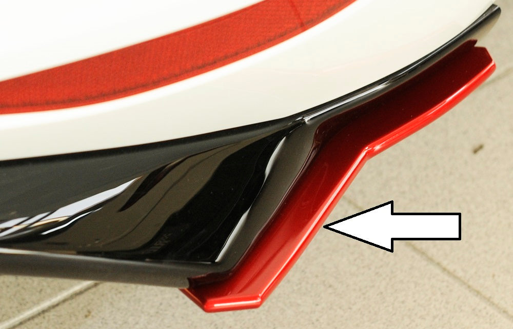 VW Golf 7 GTD Rieger Heckschürzenansatz seitlich links nur für Rieger Heckeinsatz links, für Rieger Heckeinsatz, ABS, 
inkl. Montagezubehör, Gutachten