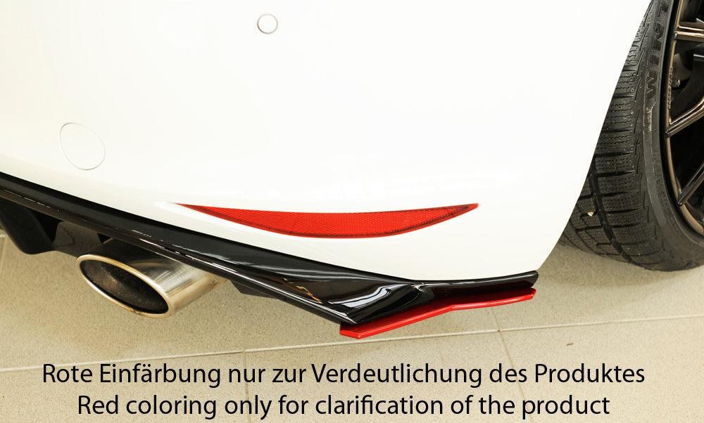 VW Golf 7 GTD Rieger Heckschürzenansatz seitlich rechts nur für Rieger Heckeinsatz rechts, für Rieger Heckeinsatz, ABS, 
inkl. Montagezubehör, Gutachten