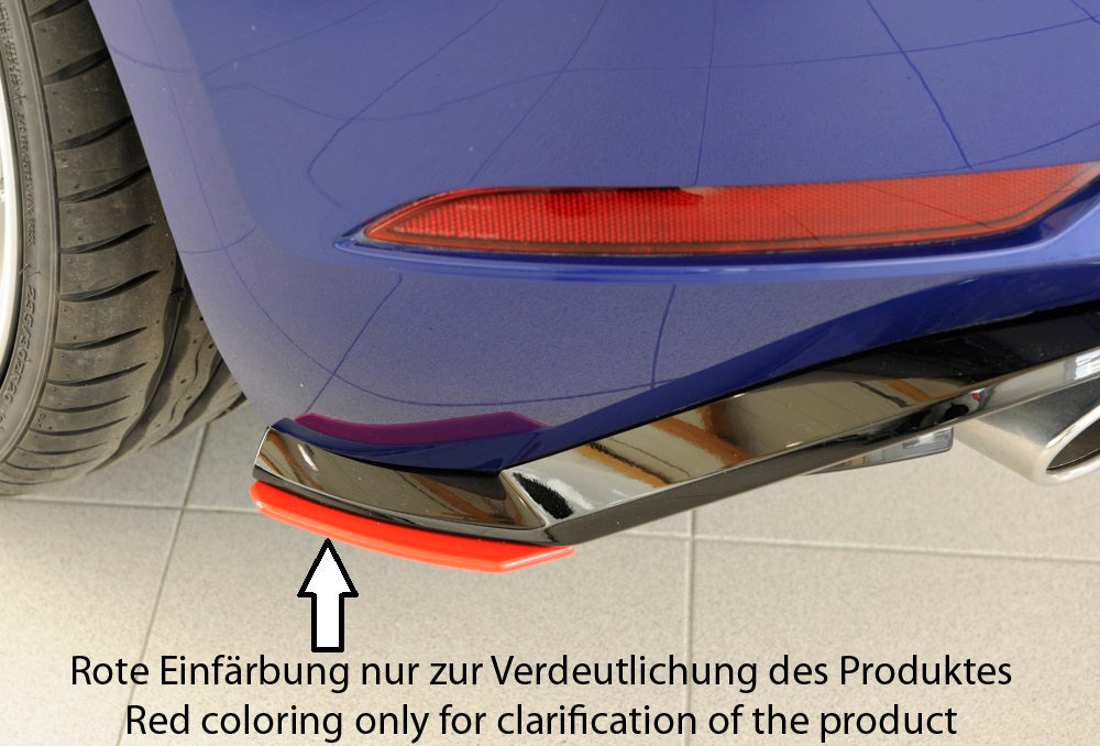 VW Golf 7 GTI Rieger Heckschürzenansatz seitlich rechts nur für orig. Heckeinsatz rechts, für orig. Heckeinsatz, ABS, für Fzg. mit R-Line Exterieur, 
inkl. Montagezubehör, Gutachten