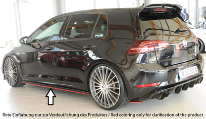 VW Golf 7 GTD Rieger Seitenschwelleransatz für orig. GTI-/GTD-/GTE-Seitenschweller rechts, für orig. Seitenschweller, ABS, 
inkl. Montagezubehör, Gutachten