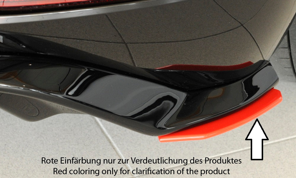 VW Golf 7 GTI Rieger Heckschürzenansatz seitlich rechts für Rieger Heckeinsatz rechts, für Rieger Heckeinsatz, ABS, 
inkl. Montagezubehör, Gutachten