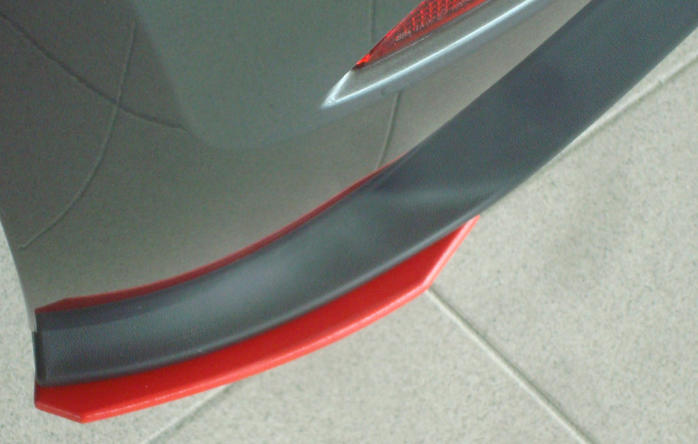 VW Golf 7 GTD Rieger Heckschürzenansatz seitlich links für orig. Heckeinsatz links, für orig. Heckeinsatz, ABS, 
inkl. Montagezubehör, Gutachten