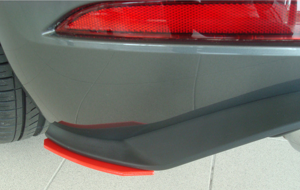 VW Golf 7 GTD Rieger Heckschürzenansatz seitlich links für orig. Heckeinsatz links, für orig. Heckeinsatz, ABS, 
inkl. Montagezubehör, Gutachten