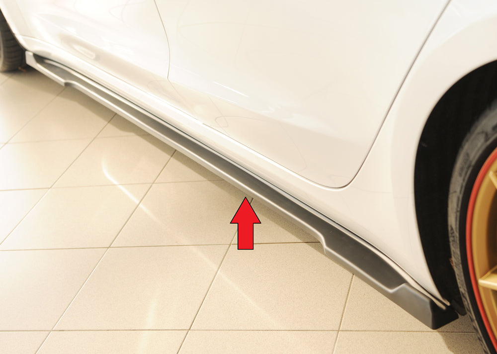 Tesla Model 3  (003) Rieger Seitenschwelleransatz links, für orig. Seitenschweller, ABS, 
inkl. Montagezubehör, Gutachten