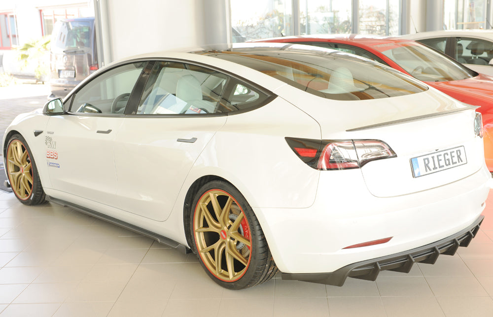 Tesla Model 3  (003) Rieger Seitenschwelleransatz links, für orig. Seitenschweller, ABS, 
inkl. Montagezubehör, Gutachten