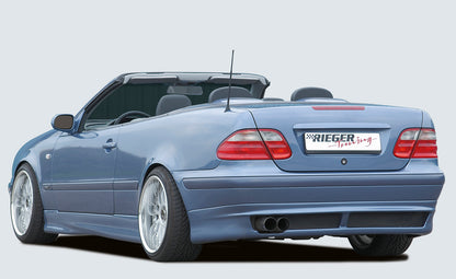 Mercedes CLK (W208) Rieger Heckansatz  ABS, 
inkl. Alugitter, Gutachten, Montagezubehör