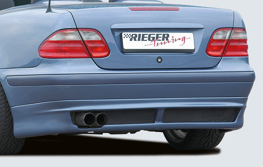 Mercedes CLK (W208) Rieger Heckansatz  ABS, 
inkl. Alugitter, Gutachten, Montagezubehör