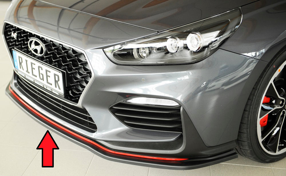 Hyundai i30 N  (PDE) Rieger Spoilerschwert für orig. N-Frontschürze für orig. Frontschürze, ABS, 
inkl. Montagezubehör, ABE