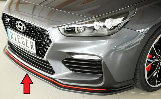 Hyundai i30 N  (PDE) Rieger Spoilerschwert für orig. N-Frontschürze für orig. Frontschürze, ABS, 
inkl. Montagezubehör, ABE