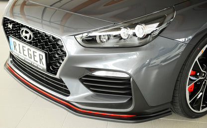 Hyundai i30 N  (PDE) Rieger Spoilerschwert für orig. N-Frontschürze für orig. Frontschürze, ABS, 
inkl. Montagezubehör, ABE