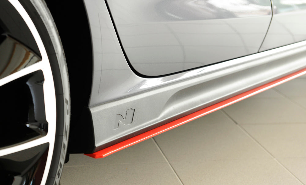 Hyundai i30 N  (PDE) Rieger Seitenschwelleransatz nur für orig. N-Schweller rechts, für orig. Seitenschweller, ABS, 
inkl. Montagezubehör, Gutachten