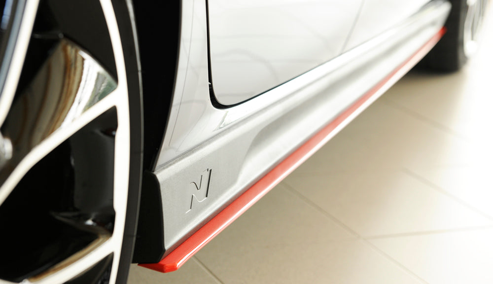 Hyundai i30 N  (PDE) Rieger Seitenschwelleransatz nur für orig. N-Schweller rechts, für orig. Seitenschweller, ABS, 
inkl. Montagezubehör, Gutachten