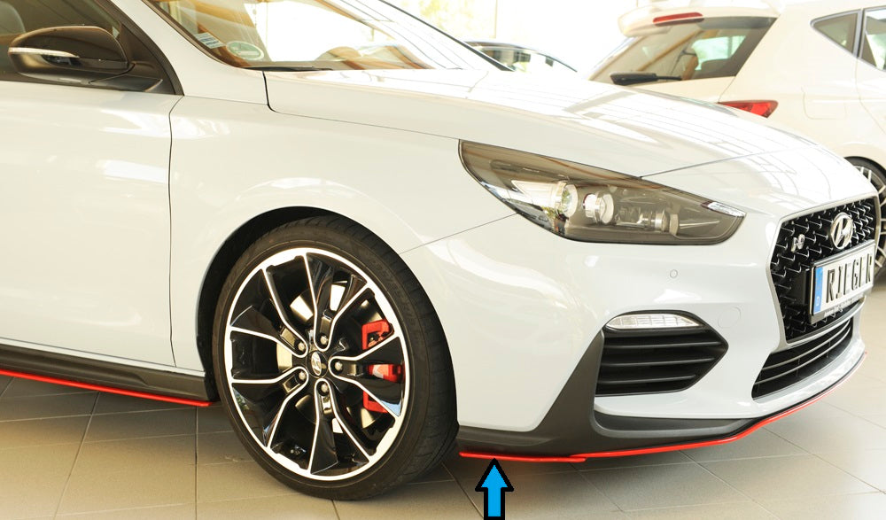 Hyundai i30 N  (PDE) Rieger Spoilerschwert seitlich rechts für orig. N-Frontschürze rechts, ABS, 
inkl. Montagezubehör, Gutachten