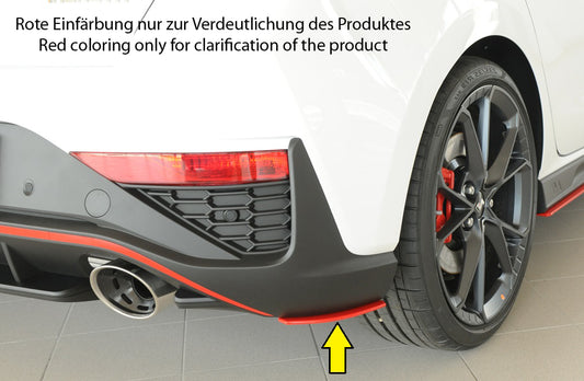 Hyundai i30 N  (PDE) Rieger Heckschürzenansatz seitlich rechts rechts, für orig. Heckeinsatz, ABS, 
inkl. Montagezubehör, ...