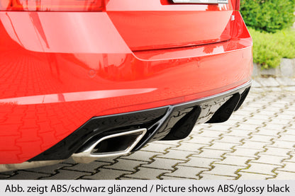 Skoda Octavia RS (5E) Rieger Heckeinsatz bei Bestellung bitte genaue Motorisierung angeben! für orig. Endrohrblende li. u. re., ABS, für Fzg. mit Anhängekupplung, 
inkl. Montagezubehör, Gutachten