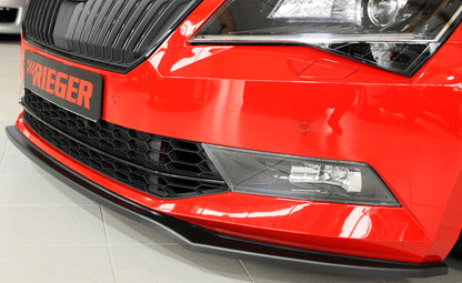 Skoda Superb III (3T/3V) Rieger Spoilerschwert für orig. Frontschürze für orig. Frontschürze, ABS, 
inkl. Montagezubehör, ABE