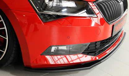 Skoda Superb III (3T/3V) Rieger Spoilerschwert für orig. Frontschürze für orig. Frontschürze, ABS, 
inkl. Montagezubehör, ABE
