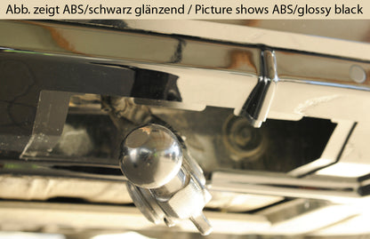 Skoda Superb III (3T/3V) Rieger Heckeinsatz ohne Aussparung für Endrohrblenden ABS, für Fzg. mit Anhängekupplung, Einparkhilfe (PDC), 
inkl. Montagezubehör, Gutachten