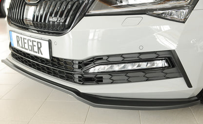 Skoda Superb III (3T/3V) Rieger Spoilerschwert für orig. Frontschürze, ABS, 
inkl. Montagezubehör, ABE