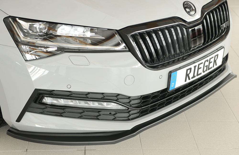 Skoda Superb III (3T/3V) Rieger Spoilerschwert für orig. Frontschürze, ABS, 
inkl. Montagezubehör, ABE