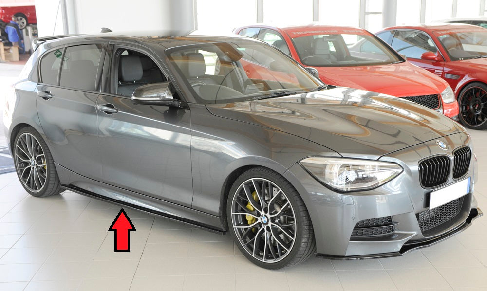 BMW 1er F20  (1K4) Rieger Seitenschwelleransatz nur für M-Paket-Schweller rechts, ABS, schwarz glänzend, für Fzg. mit M-Technik, 
inkl. Montagezubehör, Gutachten