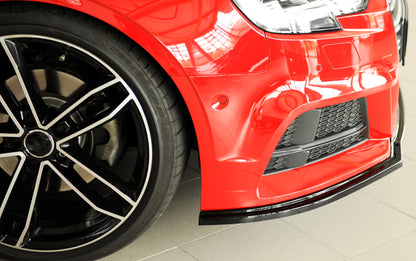 Audi A3 (8V) Rieger Spoilerschwert für orig. S-Line Frontschürze für orig. Frontschürze, ABS, schwarz glänzend, für Fzg. mit S-Line Exterieur, 
inkl. Montagezubehör, ABE
