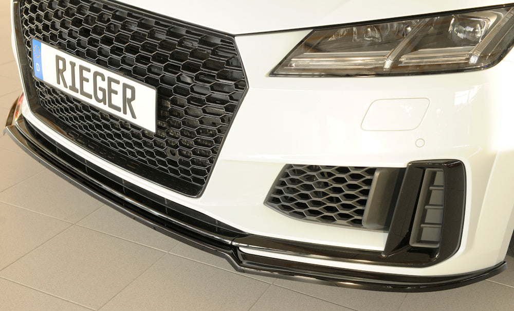Audi TT (8J-FV/8S) Rieger Spoilerschwert für orig. S-Line-Frontschürze für orig. Frontschürze, ABS, schwarz glänzend, für Fzg. mit S-Line Exterieur, 
inkl. Montagezubehör, ABE