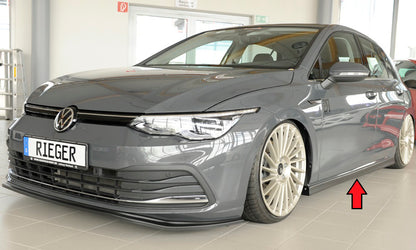 VW Golf 8 Rieger Seitenschweller (XS)  rechts, ABS, schwarz glänzend, 
inkl. Montagezubehör, Gutachten