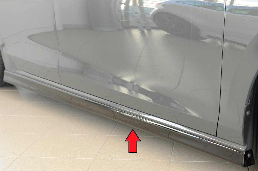 VW Golf 8 Rieger Seitenschweller (XS)  rechts, ABS, schwarz glänzend, 
inkl. Montagezubehör, Gutachten