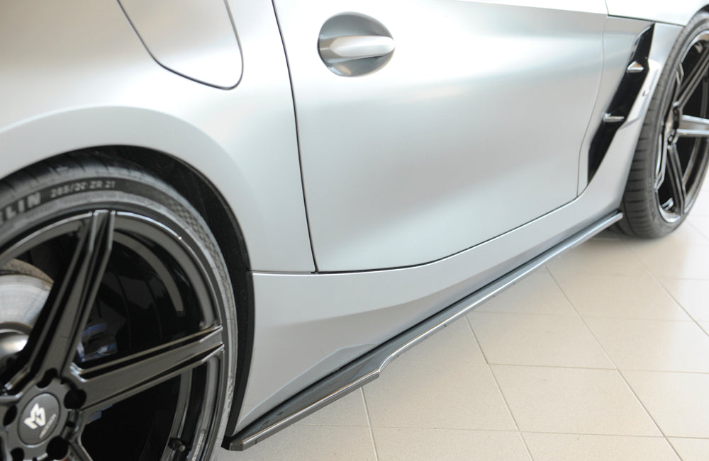 BMW Z4 (G4Z/G29) Rieger Seitenschwelleransatz für orig. M-Sport-Paket-Seitenschweller rechts, für orig. Seitenschweller, ABS, schwarz glänzend, für Fzg. mit M-Sport-Paket, 
inkl. Montagezubehör, Gutachten