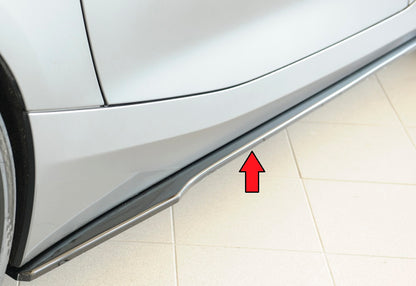 BMW Z4 (G4Z/G29) Rieger Seitenschwelleransatz für orig. M-Sport-Paket-Seitenschweller rechts, für orig. Seitenschweller, ABS, schwarz glänzend, für Fzg. mit M-Sport-Paket, 
inkl. Montagezubehör, Gutachten