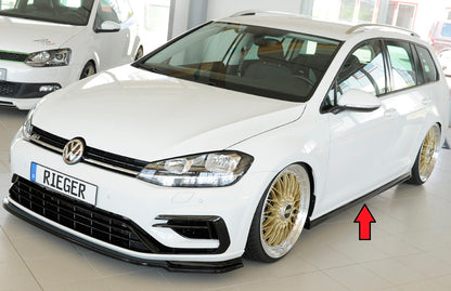 Seat Golf 7 Rieger Seitenschweller (XS)  rechts, ABS, schwarz glänzend, 
inkl. Montagezubehör, Gutachten