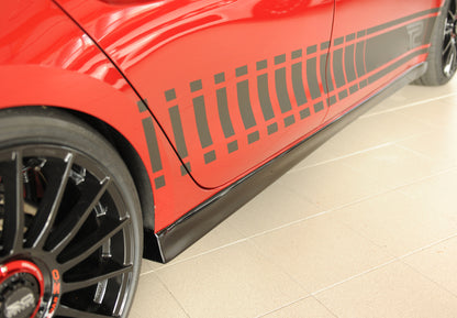 Seat Leon (KL) Rieger Seitenschweller (XS) rechts, ABS, schwarz glänzend, 
inkl. Montagezubehör, Gutachten