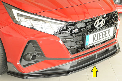 Hyundai i20 N  (BC3) Rieger Spoilerschwert für orig. Frontschürze, ABS, schwarz glänzend, 
inkl. Montagezubehör, ABE